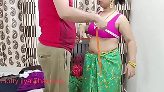 Indian Bhabhi Seduces Upper classes Tailor For Fucking With Hindi Audio porn videos
