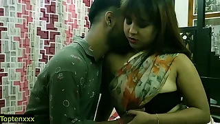 Indian well done Hot whittle sex with teen boy at home&excl; with clear hindi audio&excl; sharee sex